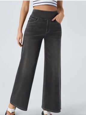 HALARA High Waisted Baggy Wide Leg Jeans NWOT